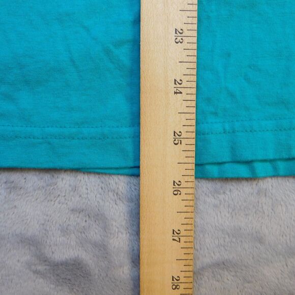 Nike TShirt Women Small Blue Lightweight Casual Regular Fit Cotton Turquoise - Picture 9 of 11